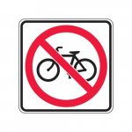 No bicycle sign